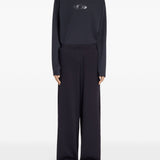 Pantaloni con coulisse sui orli in nero MM6 X Salomon - unisex 
