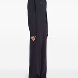 Pantaloni con coulisse sui orli in nero MM6 X Salomon - unisex 
