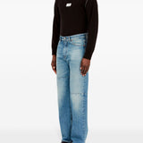 Jeans con cinque tasche in blu Mm6 maison margiela - uomo 