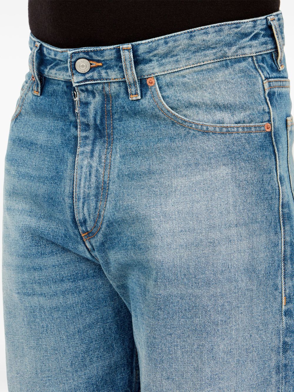 Jeans con cinque tasche in blu Mm6 maison margiela - uomo 