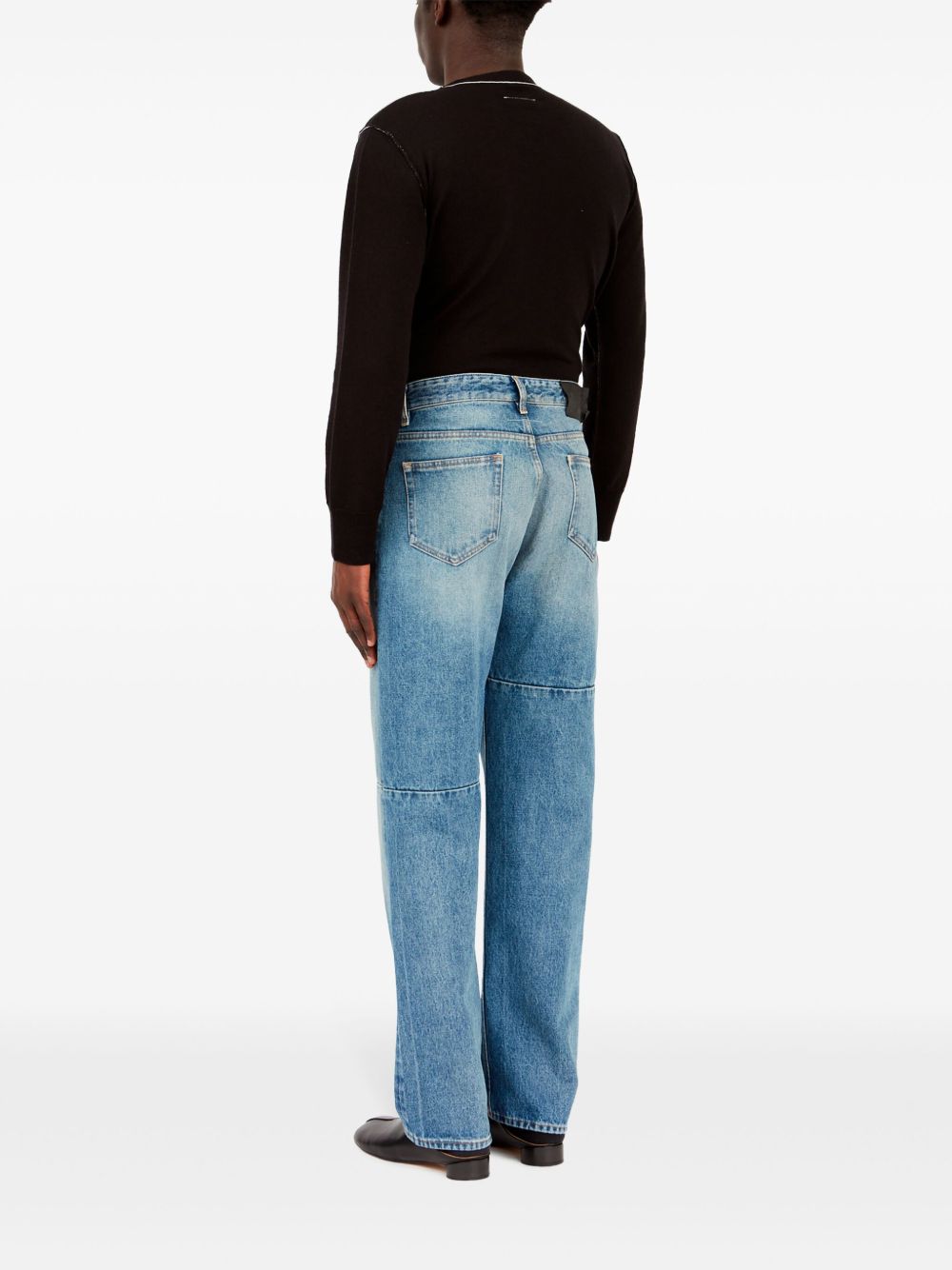 Jeans con cinque tasche in blu Mm6 maison margiela - uomo 