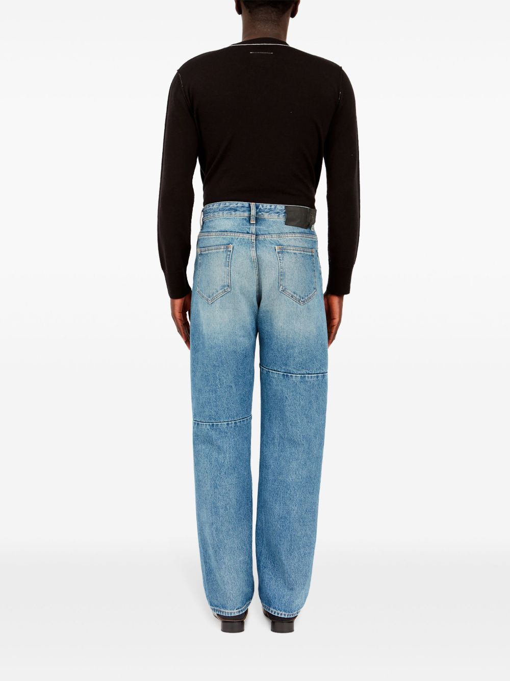 Jeans con cinque tasche in blu Mm6 maison margiela - uomo 