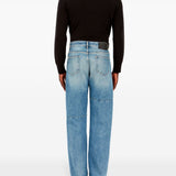 Jeans con cinque tasche in blu Mm6 maison margiela - uomo 