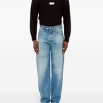 Jeans con cinque tasche in blu Mm6 maison margiela - uomo 