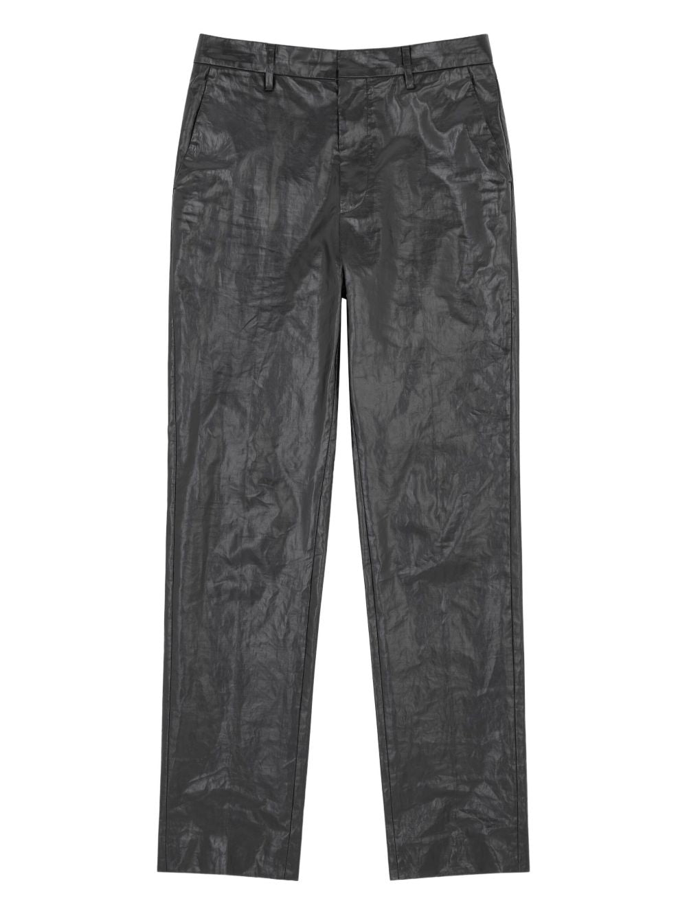 Pantaloni con effetto stropicciato in nero MM6 Maison Margiela - donna 
