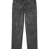 Pantaloni con effetto stropicciato in nero MM6 Maison Margiela - donna 