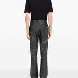 Pantaloni con effetto stropicciato in nero MM6 Maison Margiela - donna 