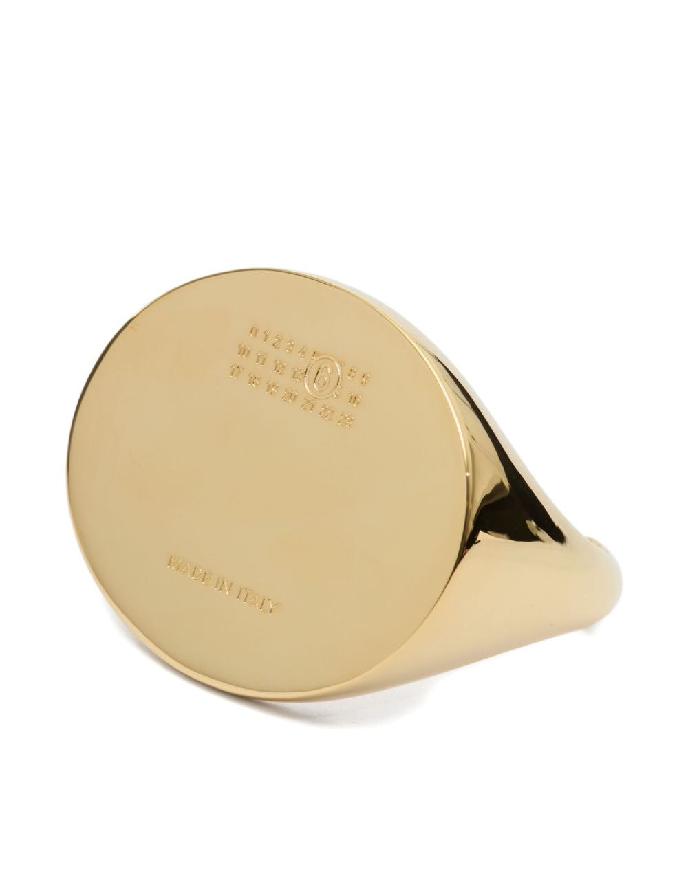 Bracciale con logo inciso in oro Mm6 maison margiela - donna 