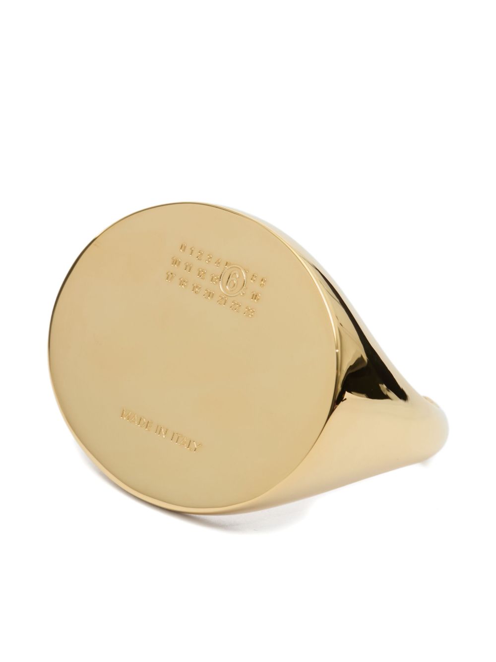 Bracciale con logo inciso in oro Mm6 maison margiela - donna 