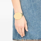 Bracciale con logo inciso in oro Mm6 maison margiela - donna 