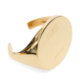 Bracciale con logo inciso in oro Mm6 maison margiela - donna 