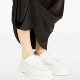 Mocassini in pelle in bianco MM6 x Dr. Martens - donna 