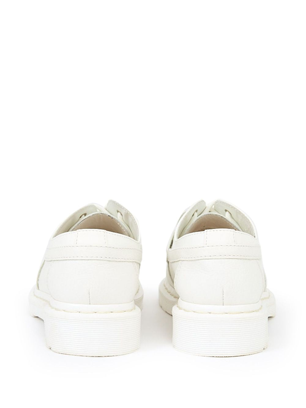 Mocassini in pelle in bianco MM6 x Dr. Martens - donna 