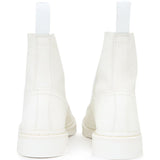 Stivaletti alti con lacci in bianco MM6 x Dr. Martens - donna 
