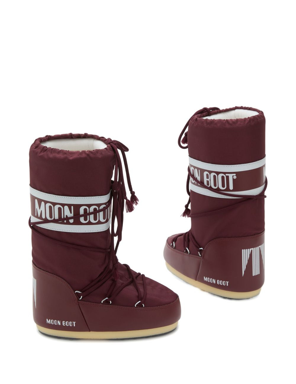 Stivali da neve Icon in borgogna Moon boot - unisex 