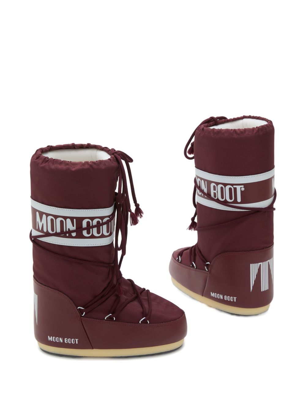 Stivali da neve Icon in borgogna Moon boot - unisex 