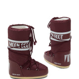 Stivali da neve Icon in borgogna Moon boot - unisex 
