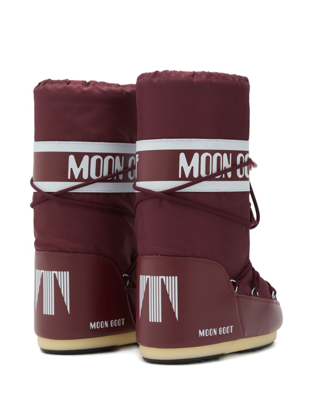 Stivali da neve Icon in borgogna Moon boot - unisex 
