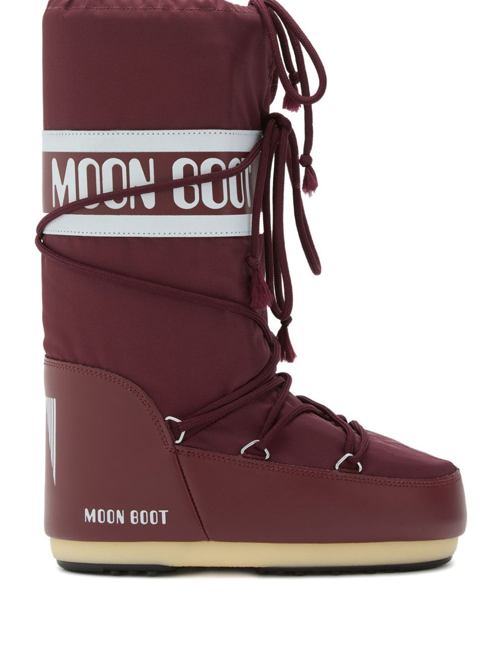 Stivali da neve Icon in borgogna Moon boot - unisex 