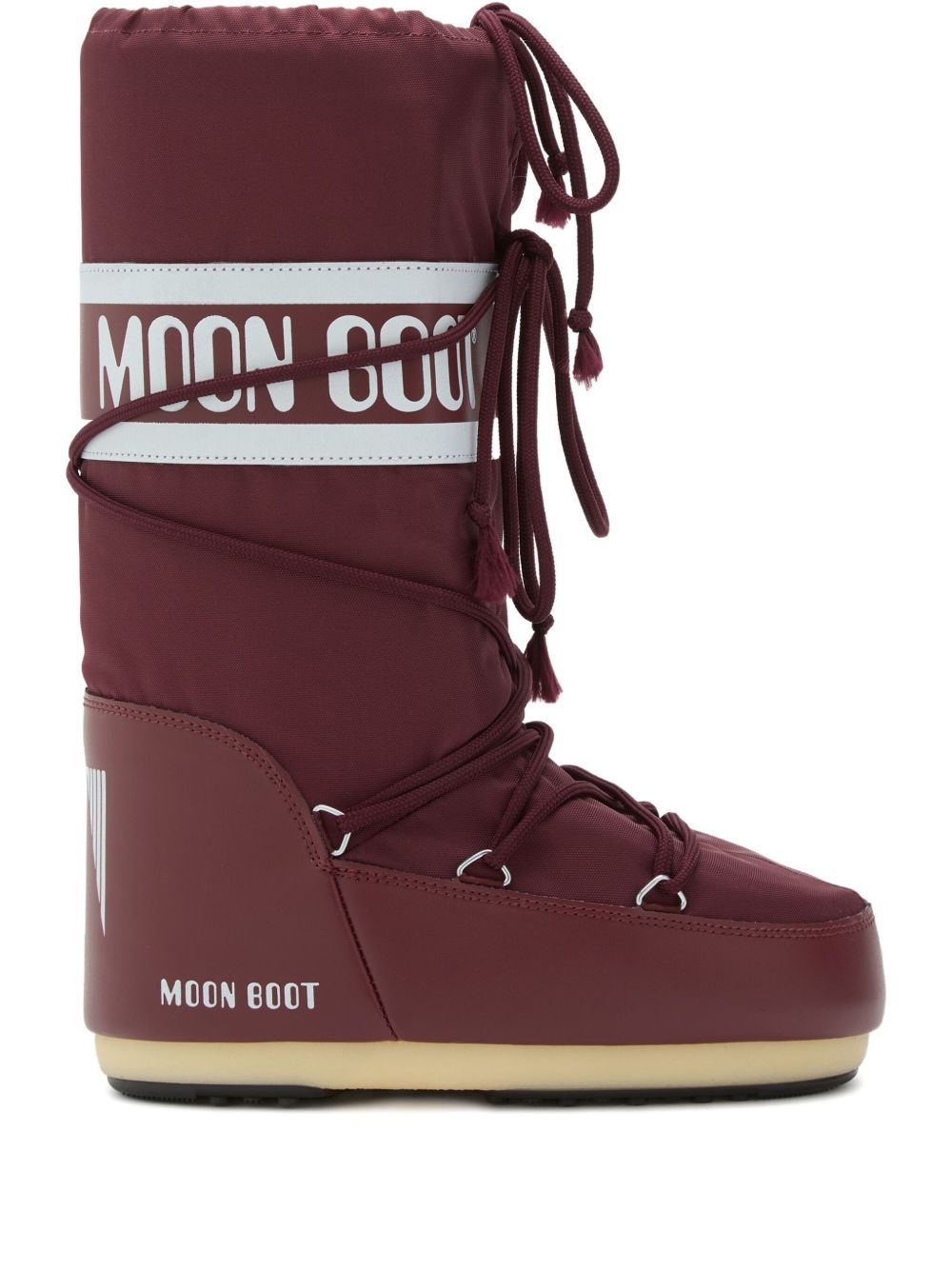 Stivali da neve Icon in borgogna Moon boot - unisex 