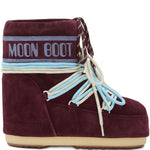 Stivali in pelle scamosciata in borgogna Moon boot  - unisex 