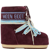 Stivali in pelle scamosciata in borgogna Moon boot  - unisex 