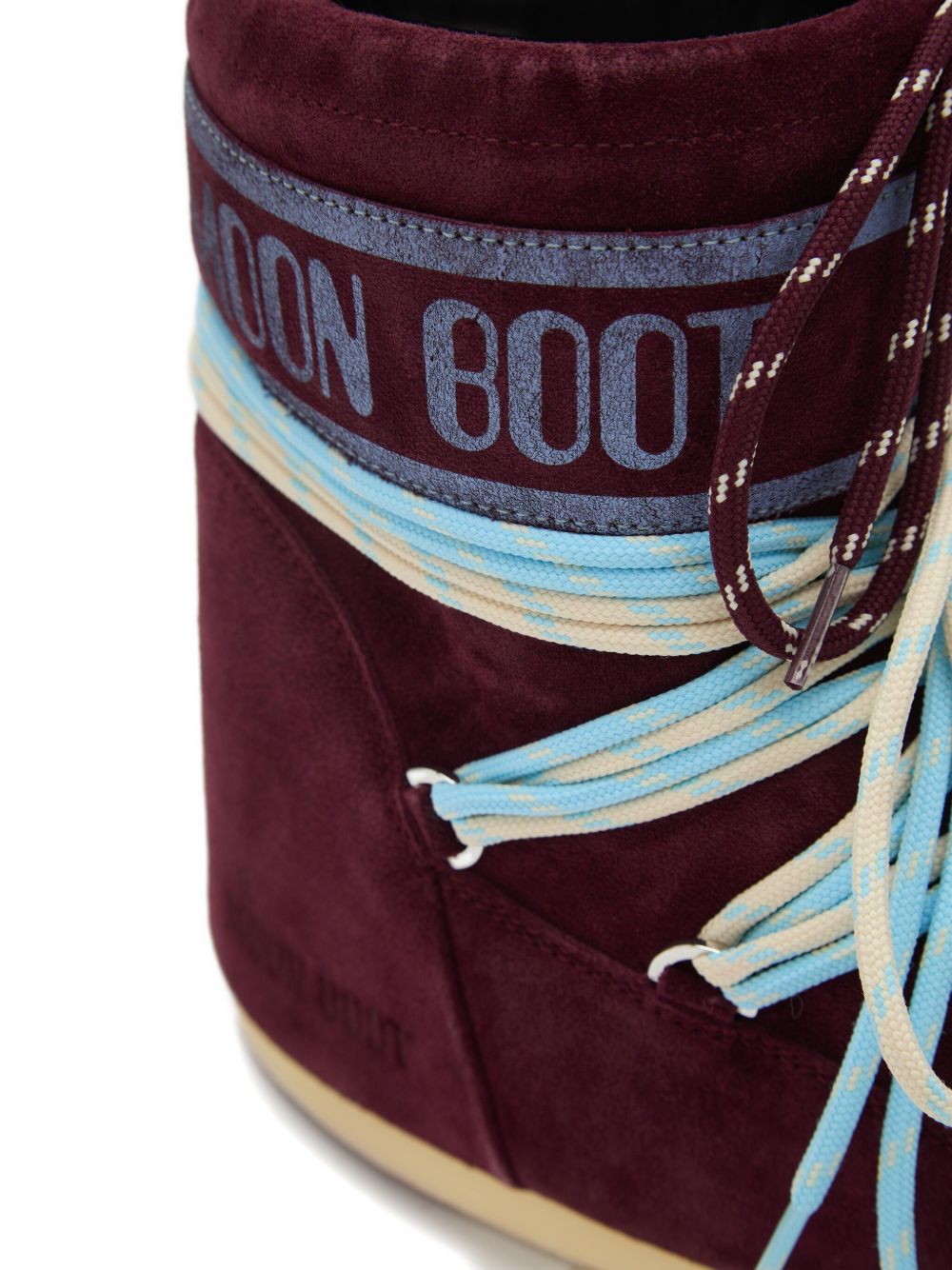 Stivali in pelle scamosciata in borgogna Moon boot  - unisex 