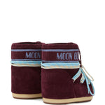 Stivali in pelle scamosciata in borgogna Moon boot  - unisex 