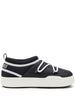 Black Icon print sneakers