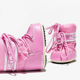 Stivali icon con logo in rosa Moon boot kids - bambino 