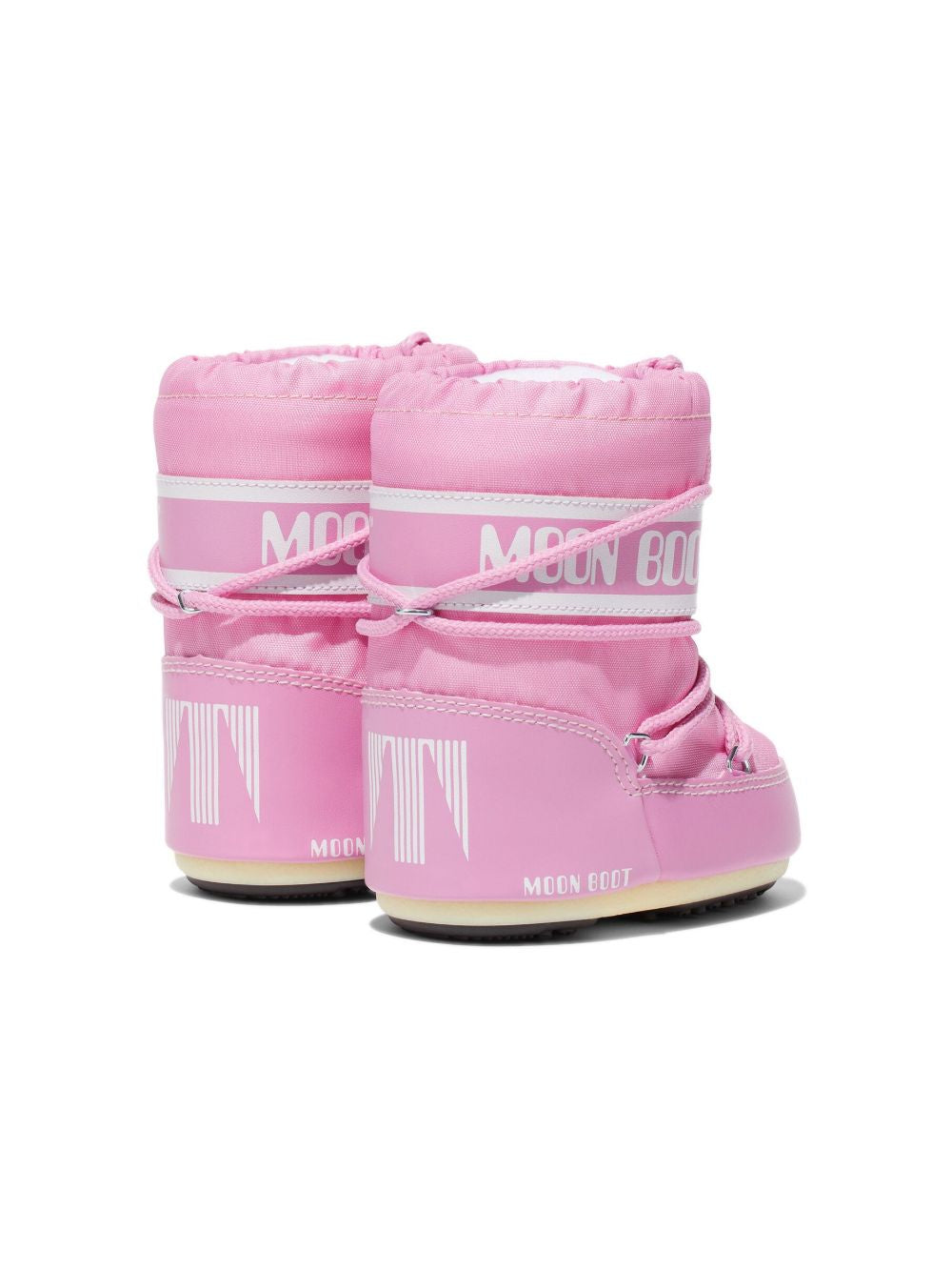 Stivali icon con logo in rosa Moon boot kids - bambino 