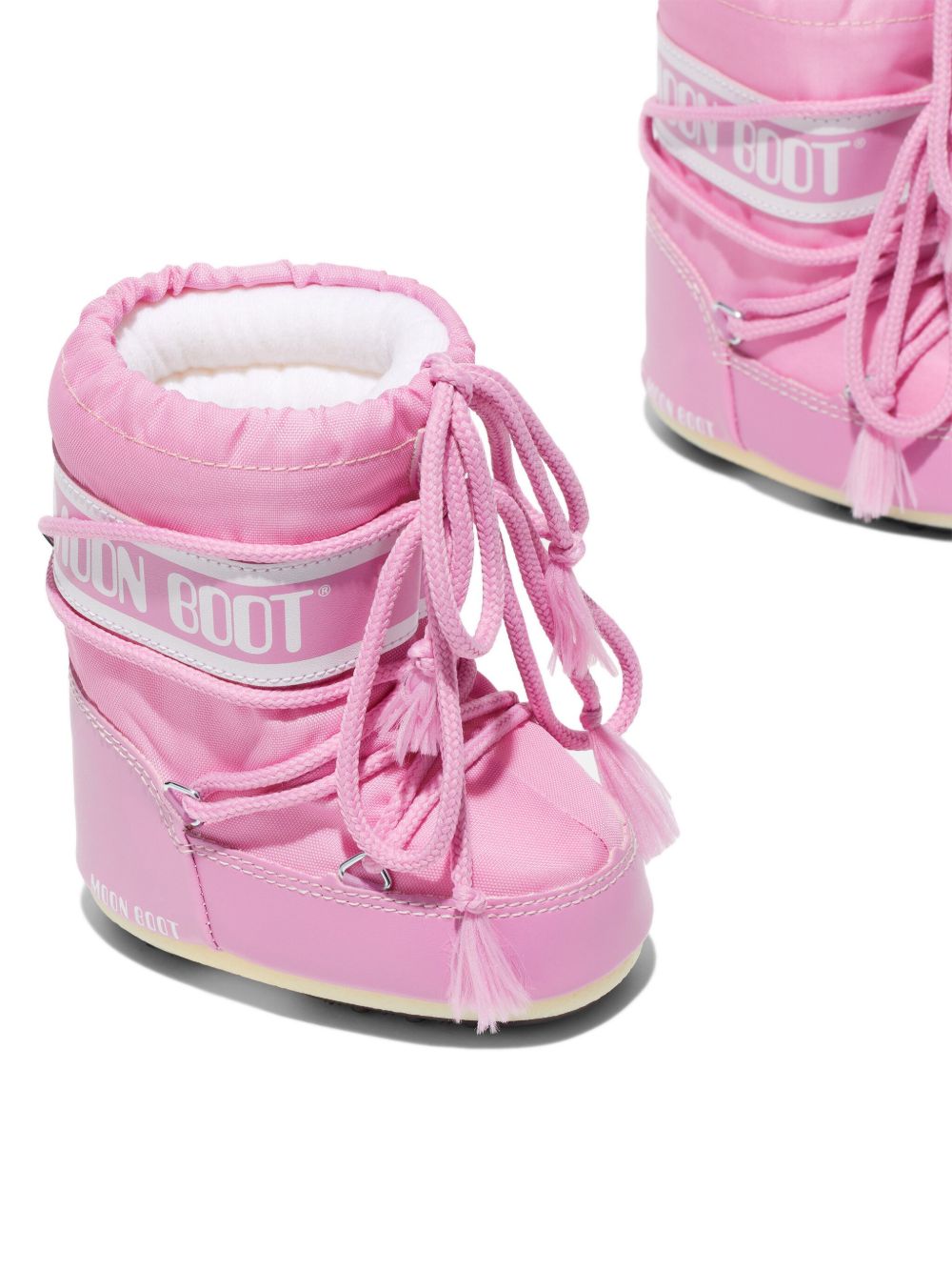 Stivali icon con logo in rosa Moon boot kids - bambino 