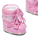 Stivali icon con logo in rosa Moon boot kids - bambino 