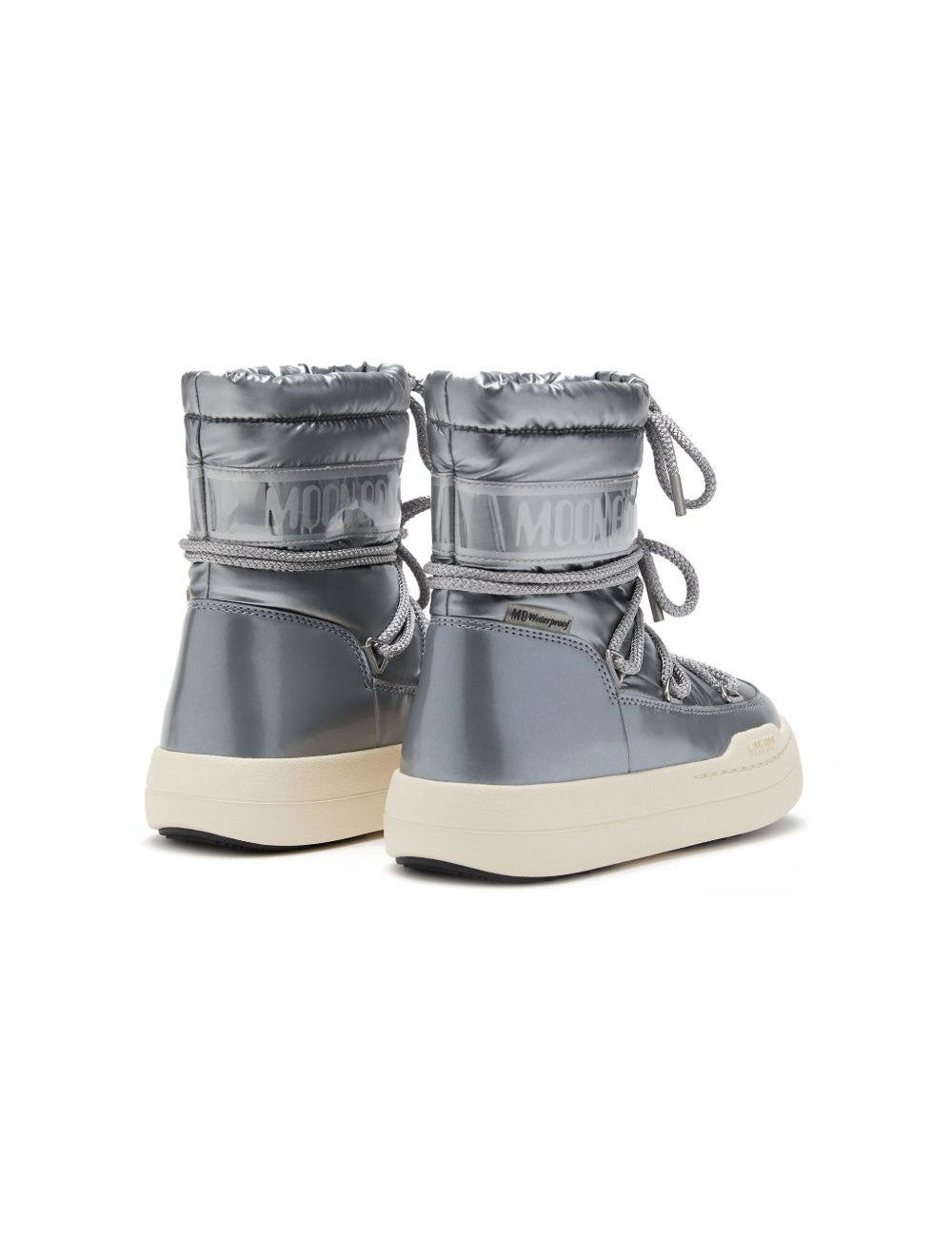 Stivali da neve Park con plateau in argento Moon boot kids - bambini 