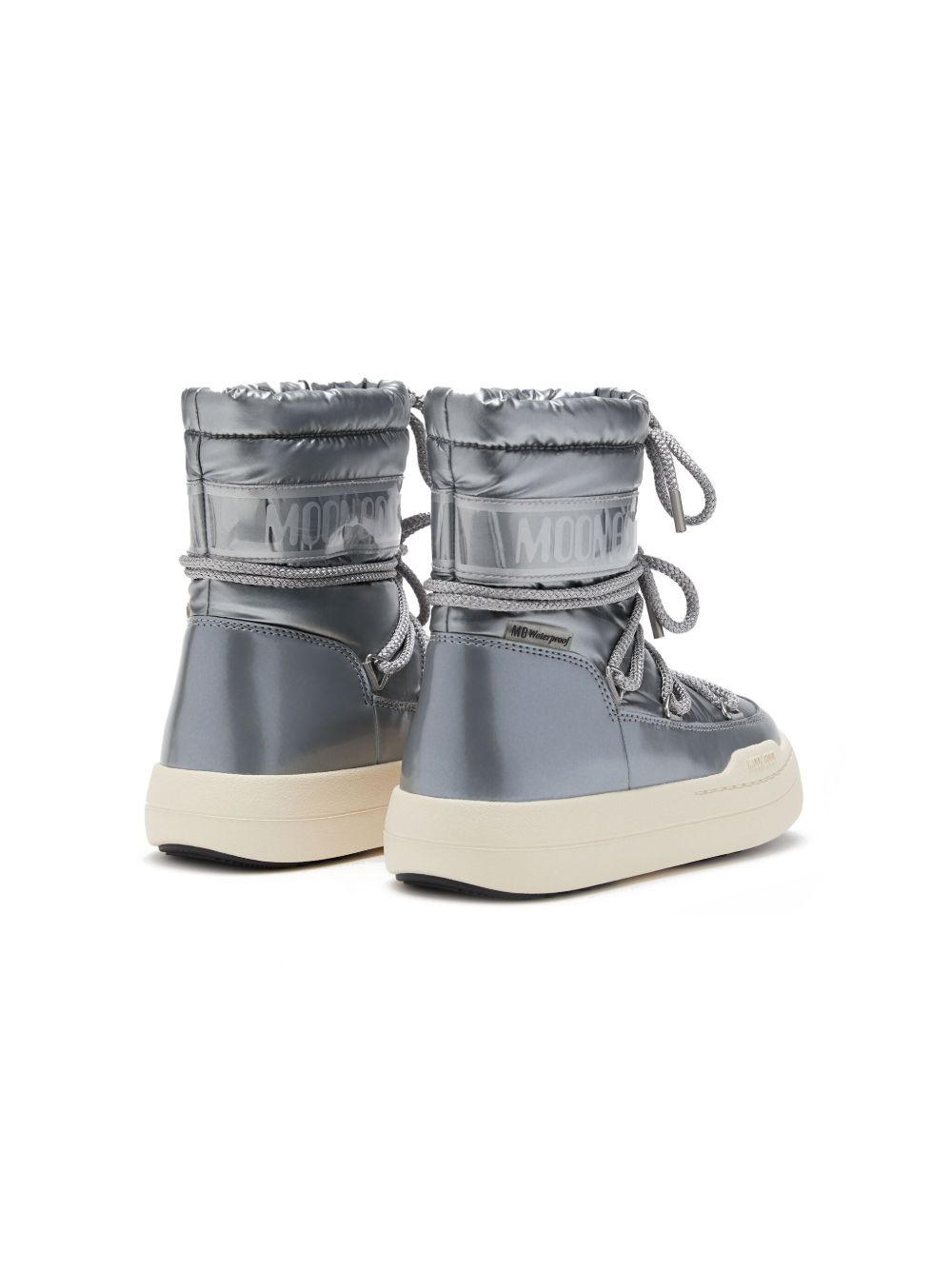 Stivali da neve Park con plateau in argento Moon boot kids - bambini 