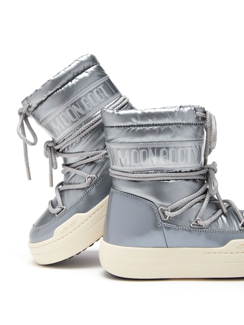 Stivali da neve Park con plateau in argento Moon boot kids - bambini 