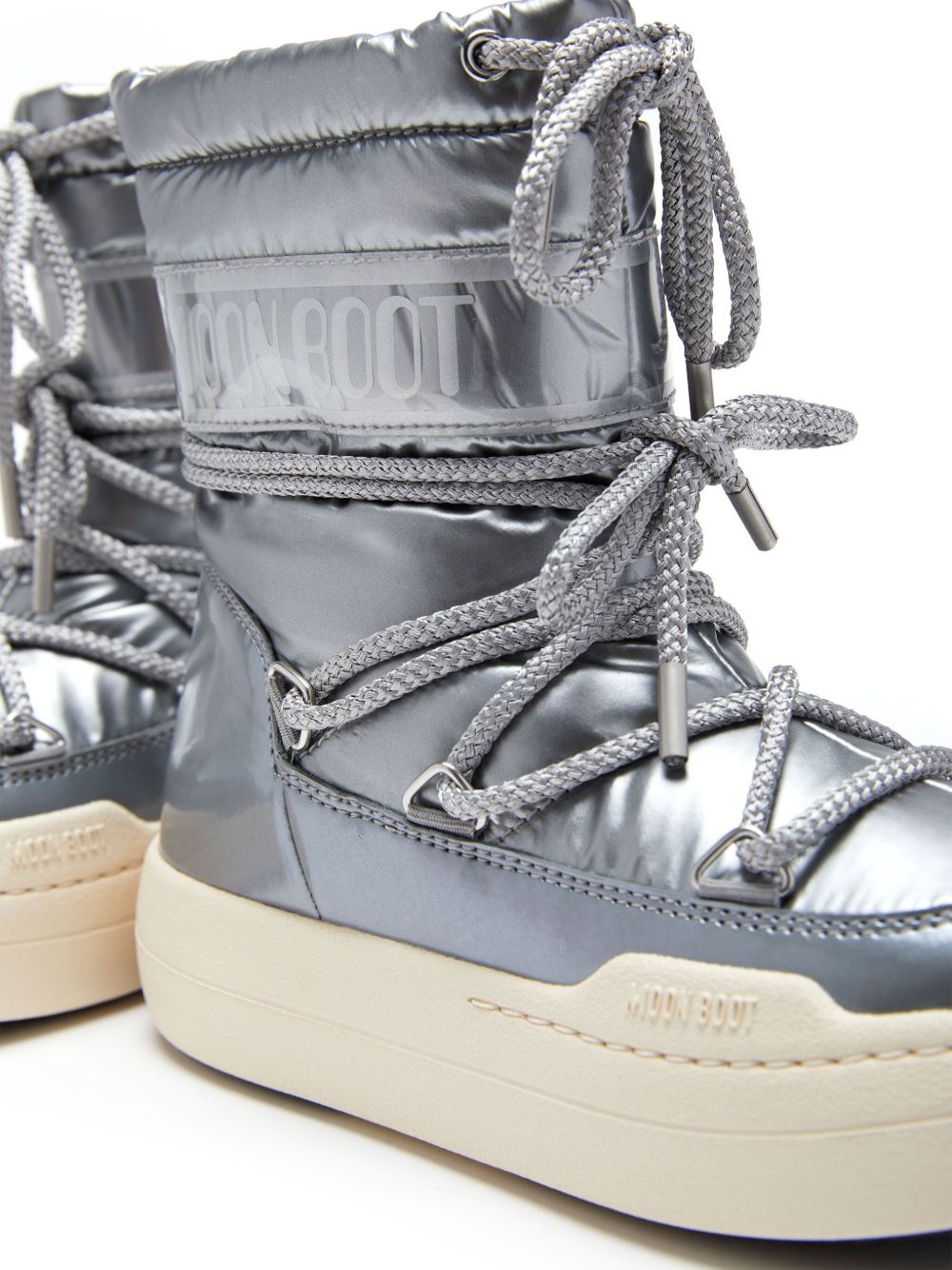 Stivali da neve Park con plateau in argento Moon boot kids - bambini 