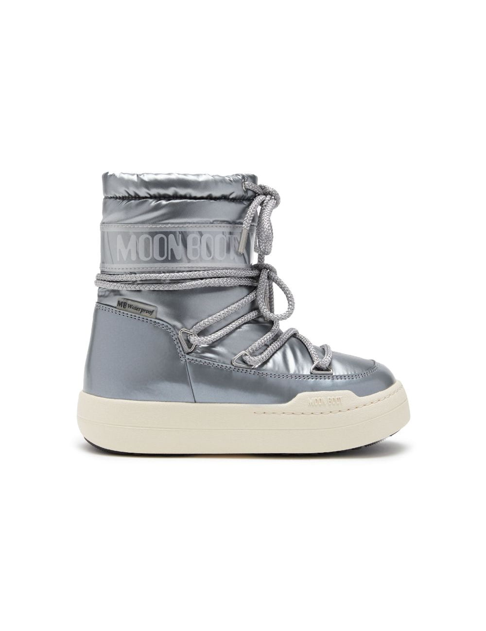 Stivali da neve Park con plateau in argento Moon boot kids - bambini 