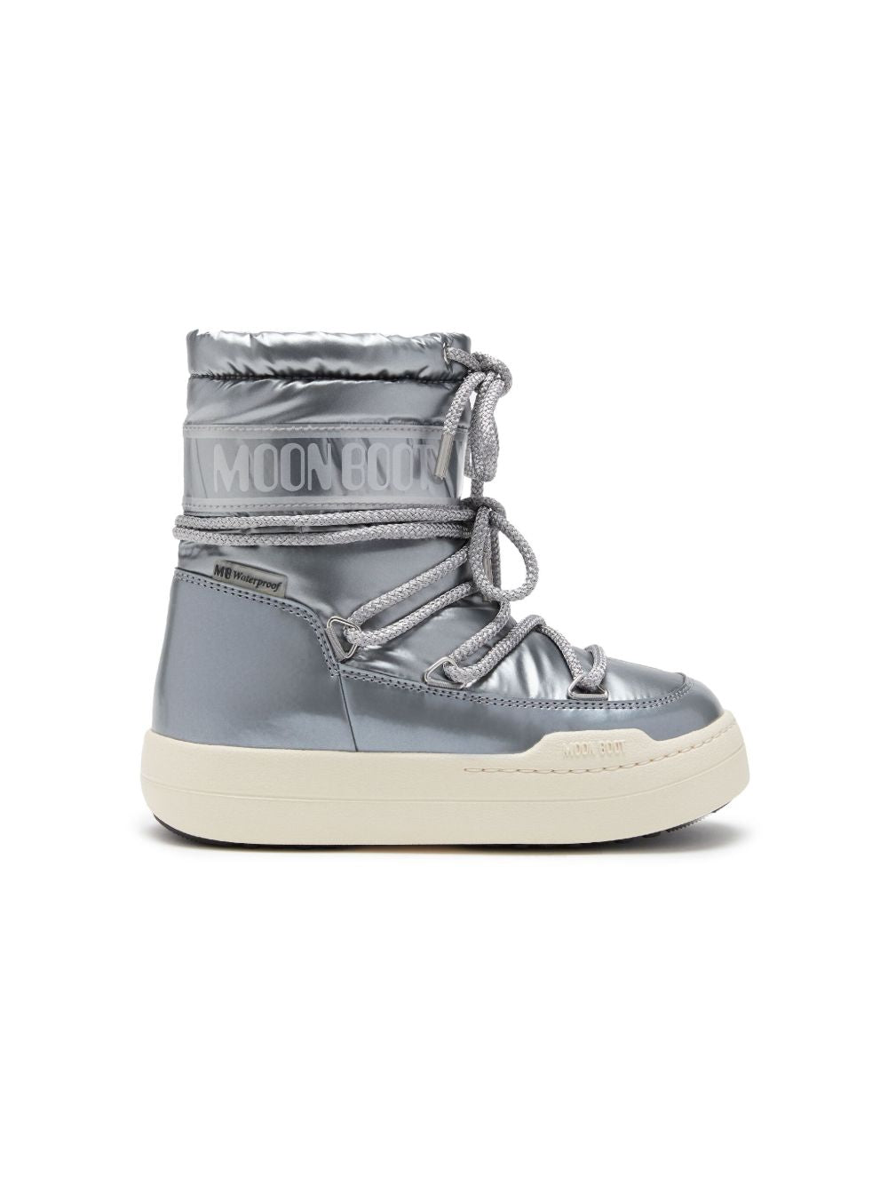 Stivali da neve Park con plateau in argento Moon boot kids - bambini 