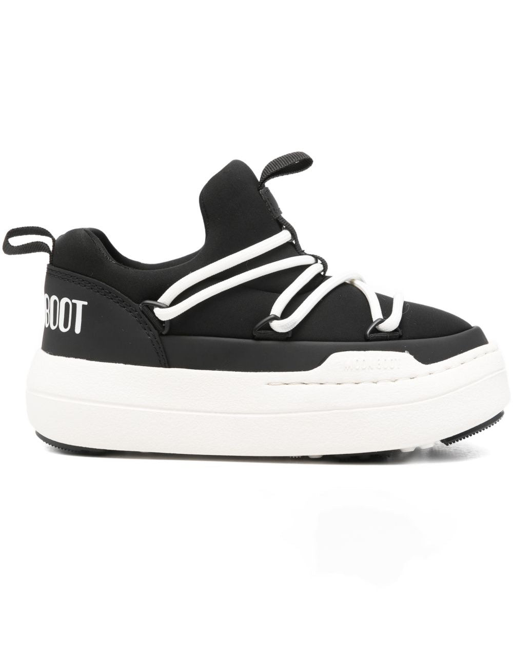 Stivaletti jr park low lace in nero e bianco 