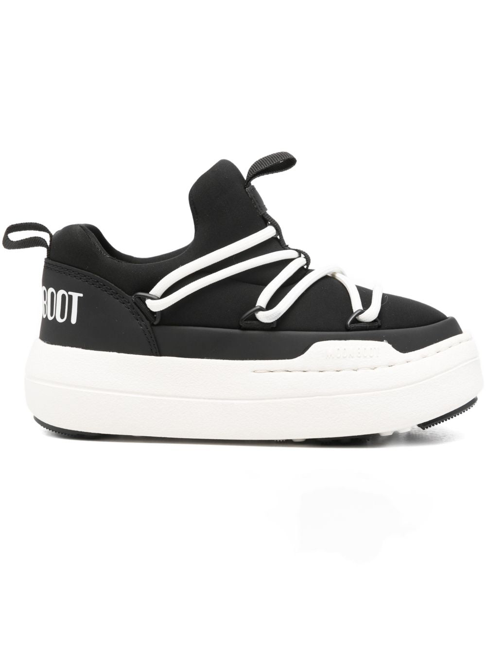Stivaletti jr park low lace in nero e bianco 