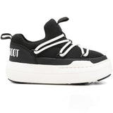 Stivaletti jr park low lace in nero e bianco 