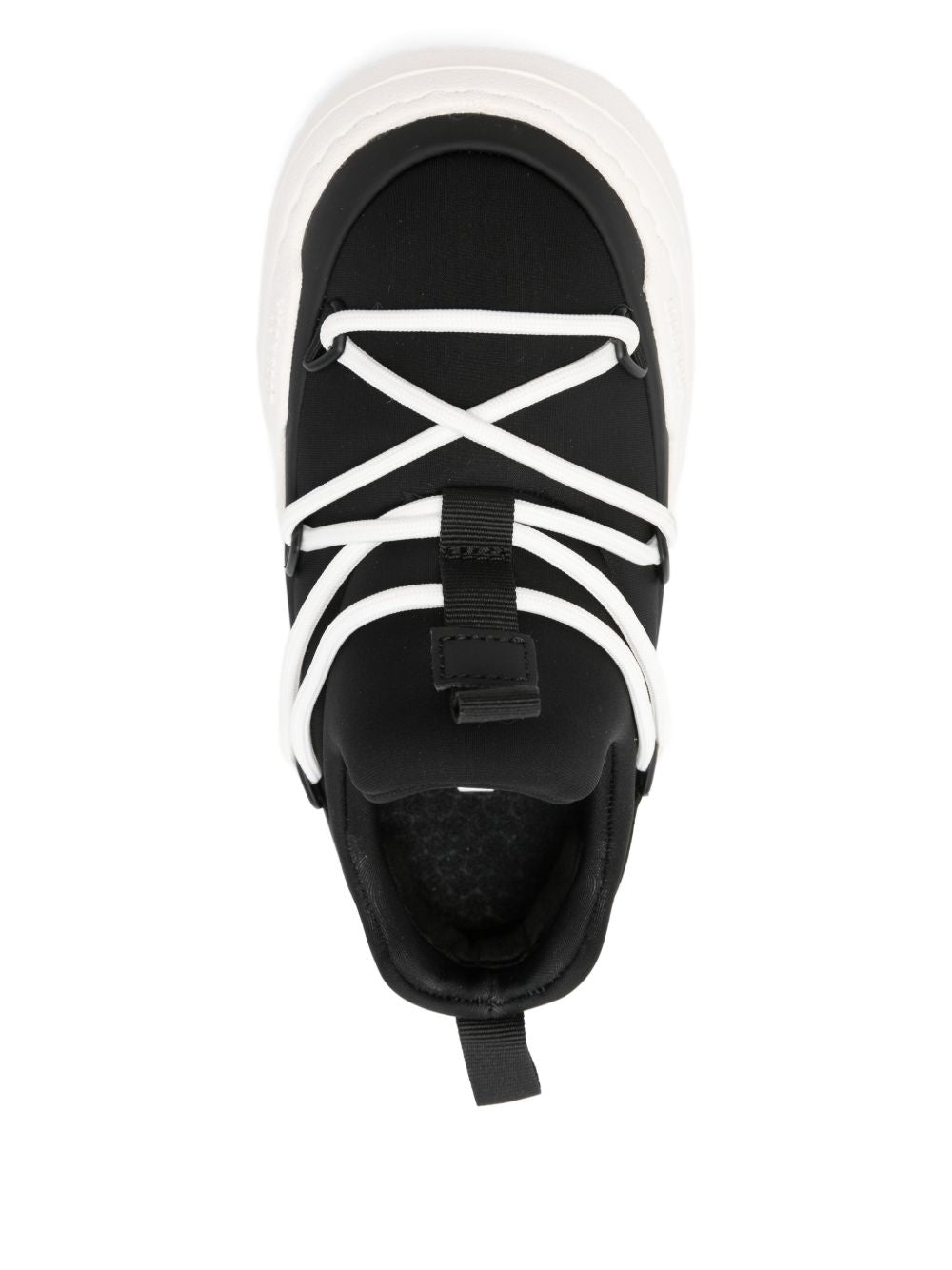 Stivaletti jr park low lace in nero e bianco 