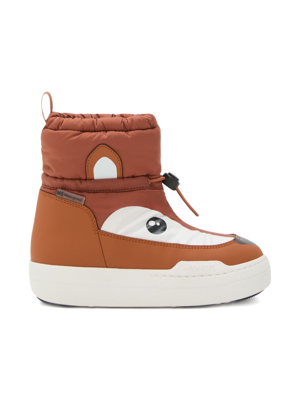 Stivali da neve imbottiti Park Strap in marrone Moon boot kids - bambino 