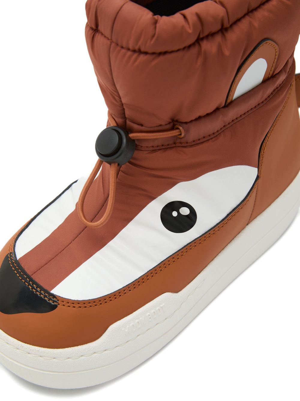 Stivali da neve imbottiti Park Strap in marrone Moon boot kids - bambino 