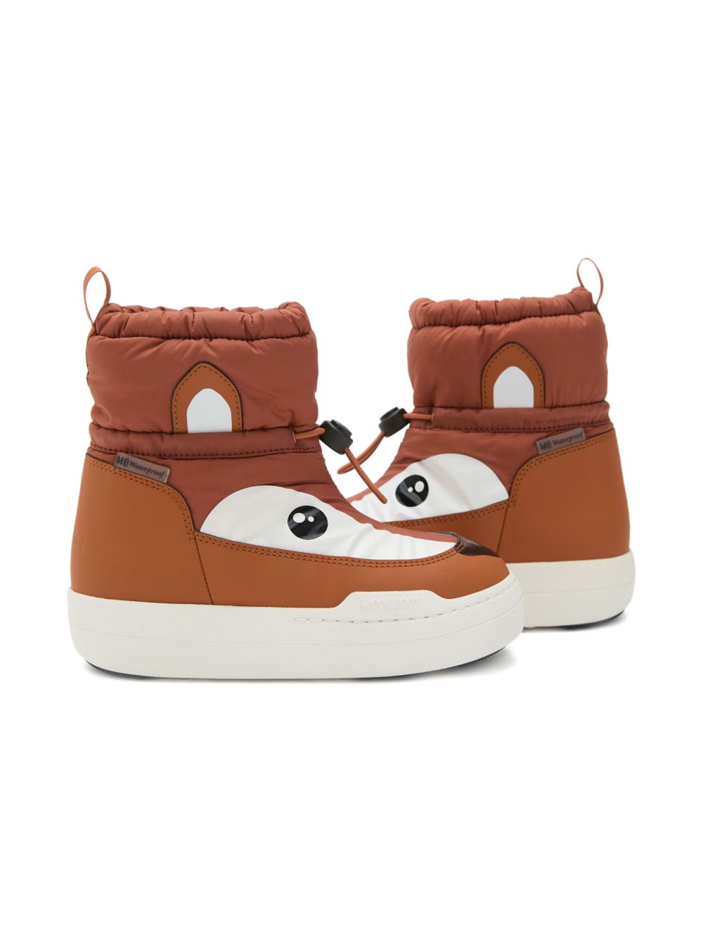 Stivali da neve imbottiti Park Strap in marrone Moon boot kids - bambino 