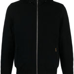 Giacca con cappuccio e zip brigno-mrw  in nero Moorer - uomo 