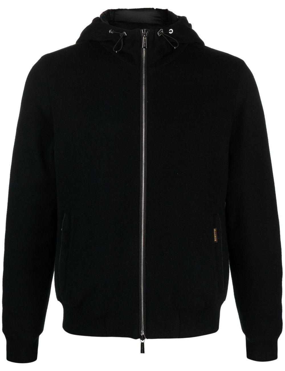 Giacca con cappuccio e zip brigno-mrw  in nero Moorer - uomo 
