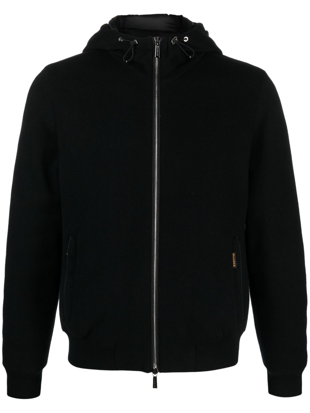 Giacca con cappuccio e zip brigno-mrw  in nero Moorer - uomo 