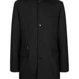 Cappotto Redon-SKT con cappuccio in nero MOORER - uomo 